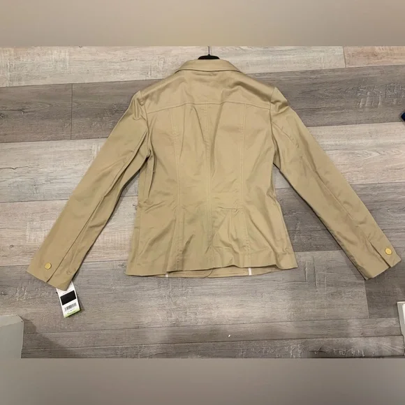 SALE🔥NWT- Mango MNG Suit Khaki Utility Blazer Jacket  • Structured Workwear Chic - Picture 6 of 6